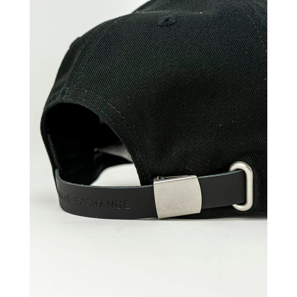 Armani Exchange Black Cotton Cap (Baseball Hat) | Regal Royce