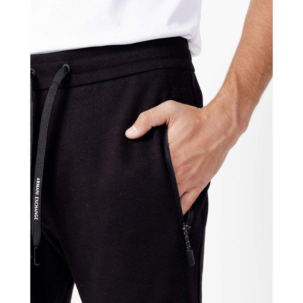 Armani Exchange Black Cotton Joggers (Workout Pants) | Regal Royce