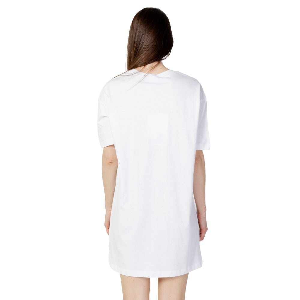 Love Moschino White Cotton Short Dress | Regal Royce