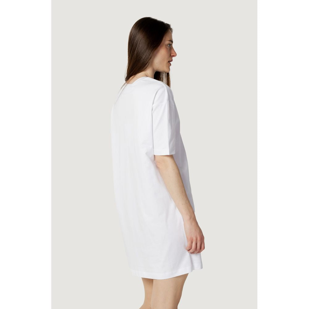 Love Moschino White Cotton Short Dress | Regal Royce