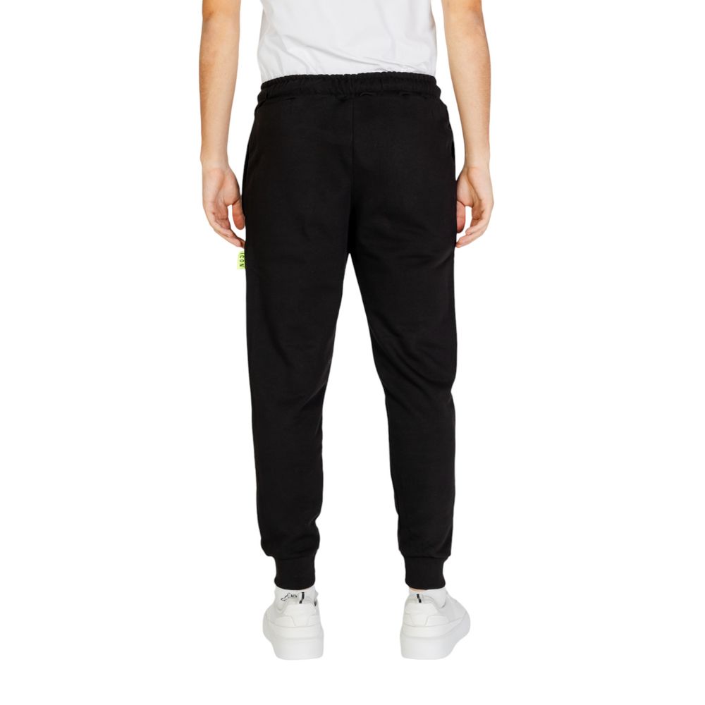 Icon Black Cotton Joggers (Workout Pants) | Regal Royce