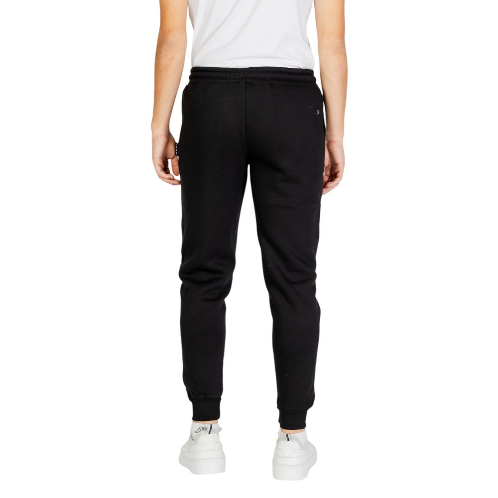 Icon Black Cotton Joggers (Workout Pants) | Regal Royce