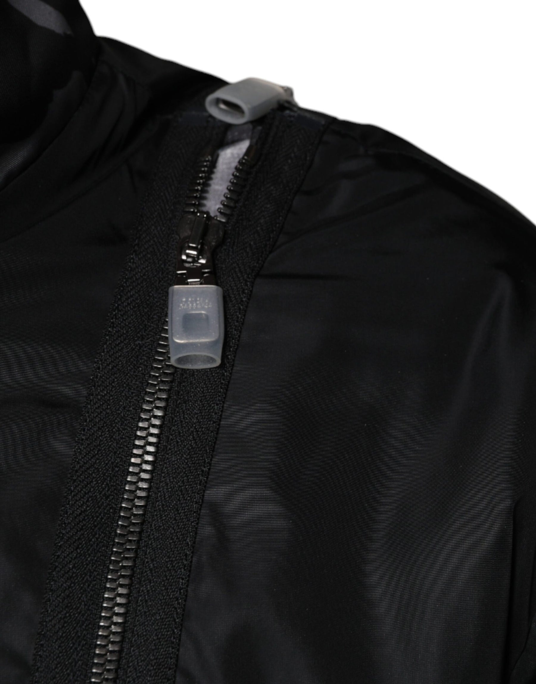 Dolce & Gabbana Black Nylon Full Zip Men Bomber Jacket | Regal Royce