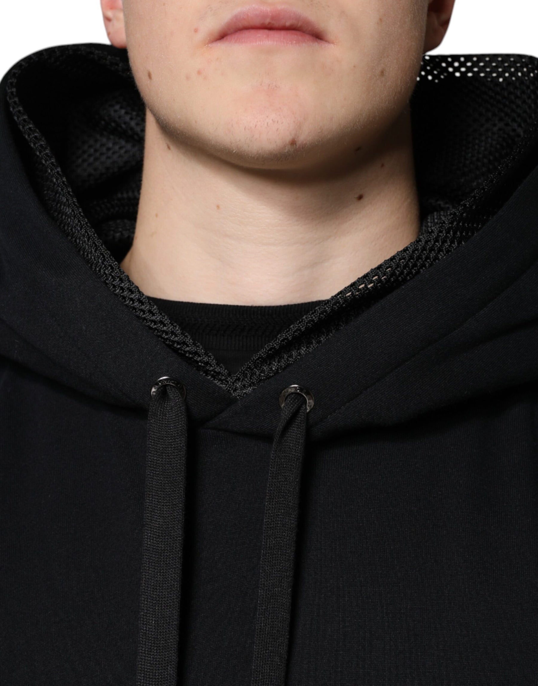 Dolce & Gabbana Black Hooded Pullover Men Sweatshirt Sweater | Regal Royce