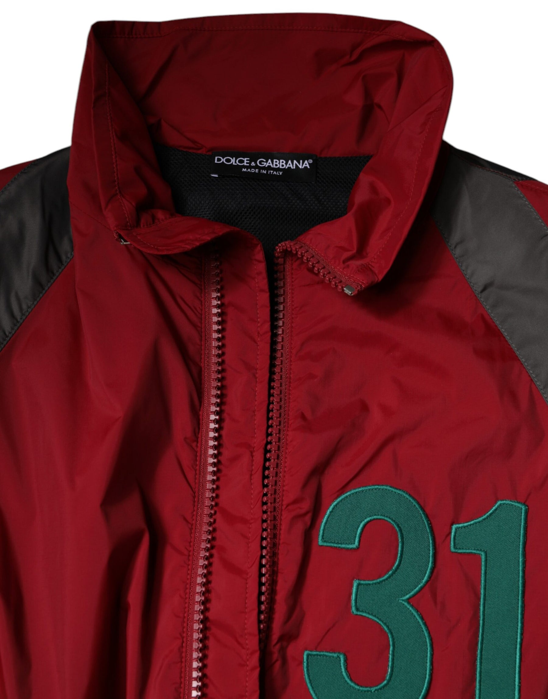 Dolce & Gabbana Multicolor Nylon Full Zip Windbreaker Jacket | Regal Royce