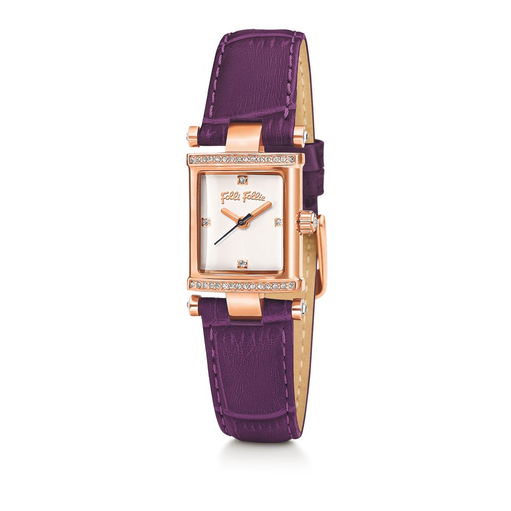 Folli Follie Purple Leather Dress Watch | Regal Royce