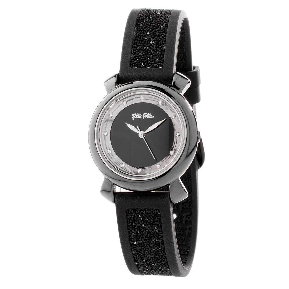 Folli Follie Black Plastic Dress Watch | Regal Royce