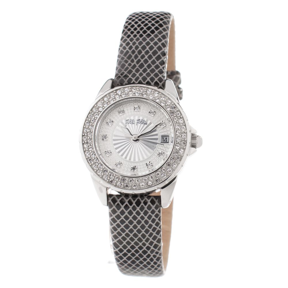 Folli Follie Gray Leather Dress Watch | Regal Royce