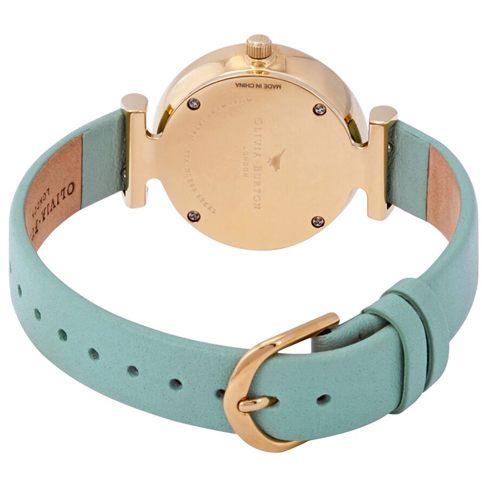 Olivia Burton Green Artificial Leather Dress Watch | Regal Royce