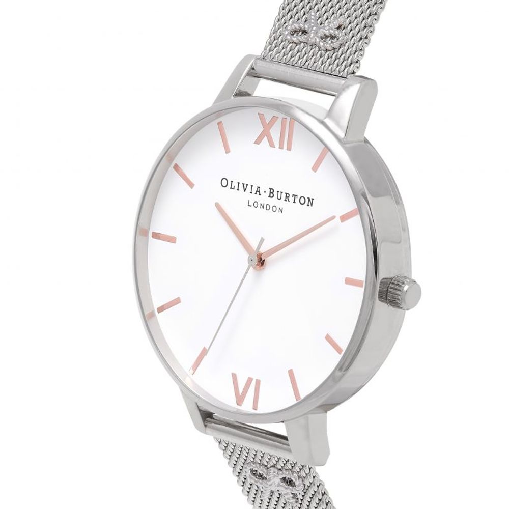 Olivia Burton Silver Stainless Steel Dress Watch | Regal Royce