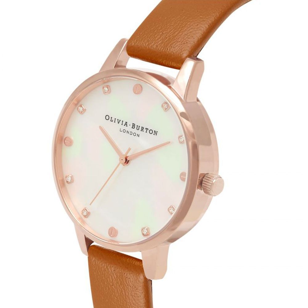Olivia Burton Brown Artificial Leather Dress Watch | Regal Royce