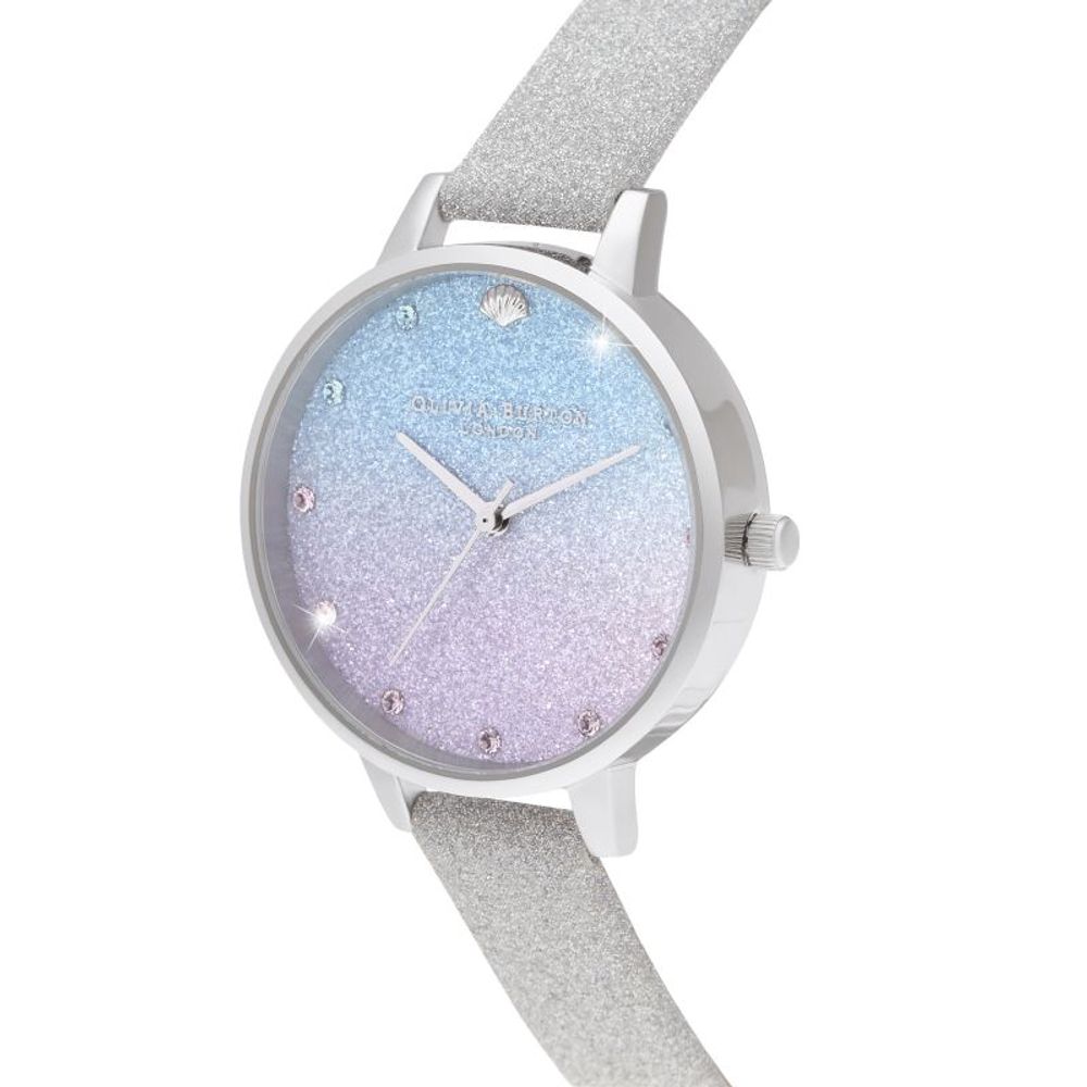 Olivia Burton Gray Artificial Leather Dress Watch | Regal Royce