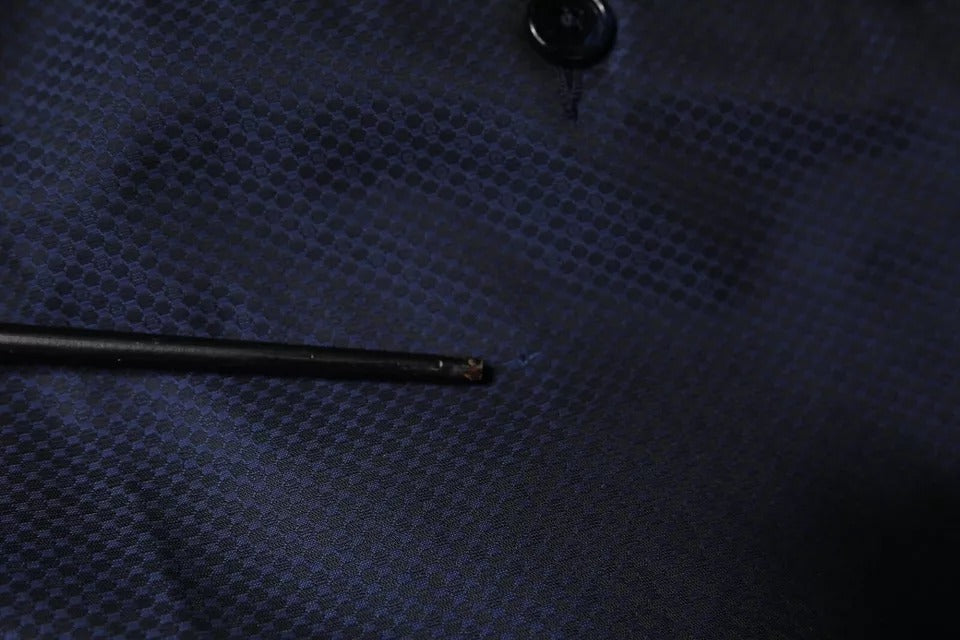 Dolce & Gabbana Blue Polyester Formal Tuxedo Pants | Regal Royce