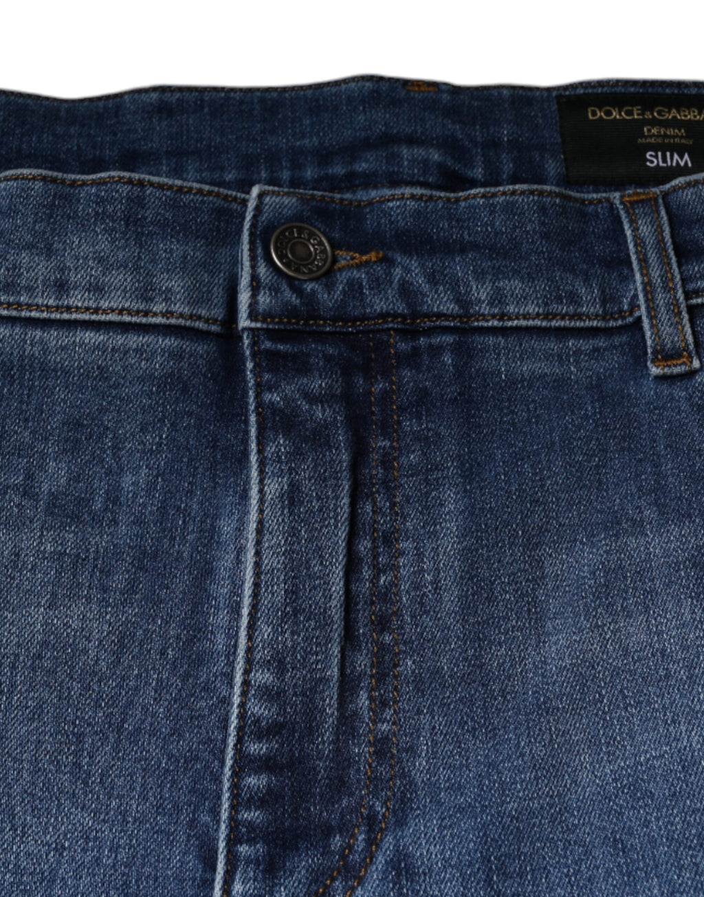 Dolce & Gabbana Blue Washed Cotton Stretch Men Denim Jeans