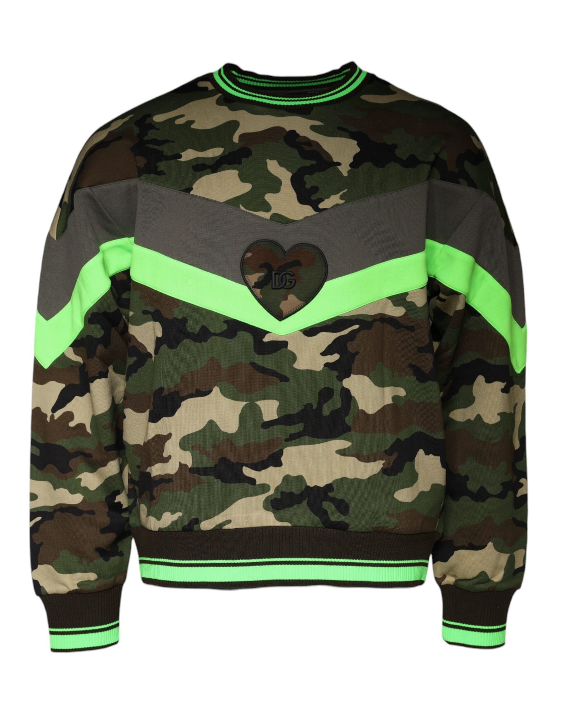 Dolce & Gabbana Multicolor Camouflage Sweatshirt Sweater | Regal Royce