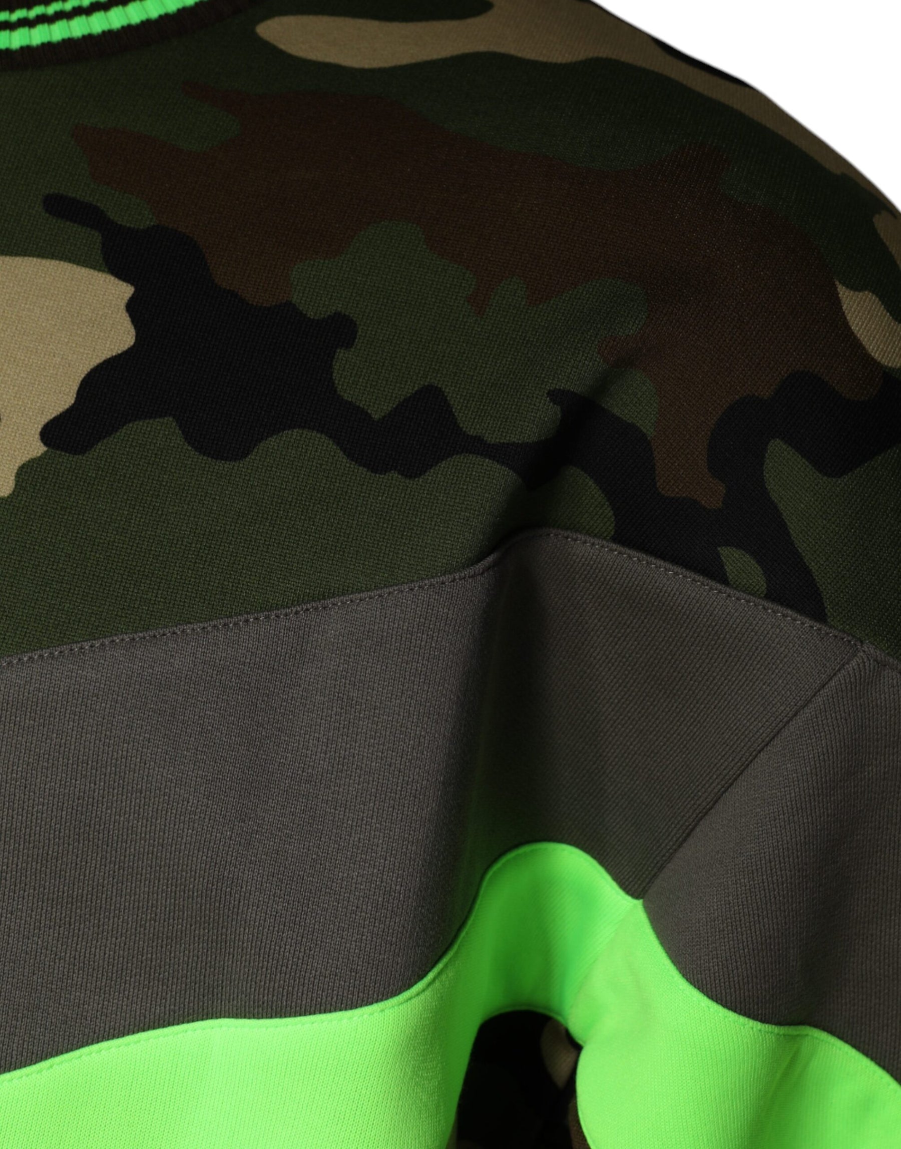 Dolce & Gabbana Multicolor Camouflage Sweatshirt Sweater | Regal Royce