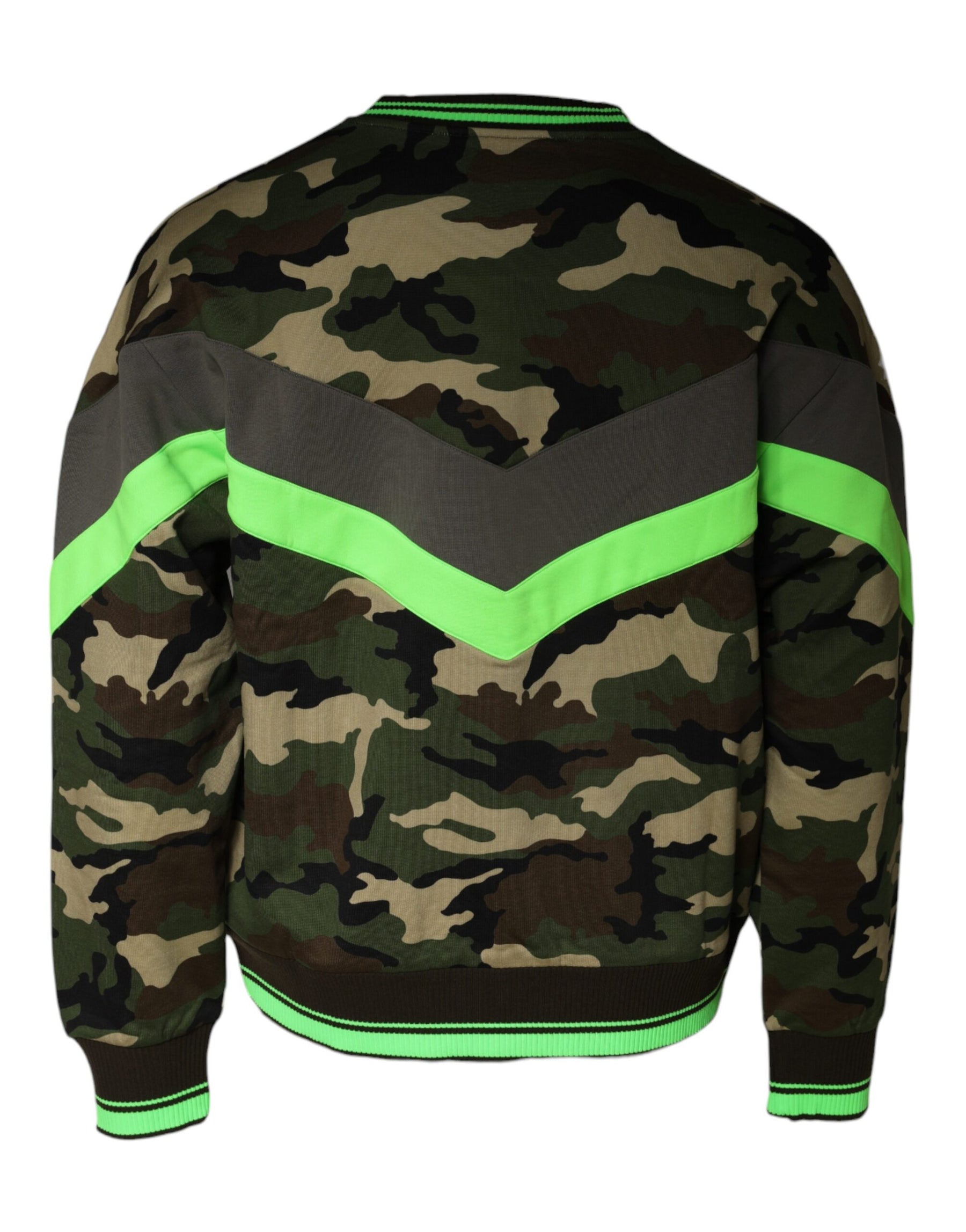 Dolce & Gabbana Multicolor Camouflage Sweatshirt Sweater | Regal Royce