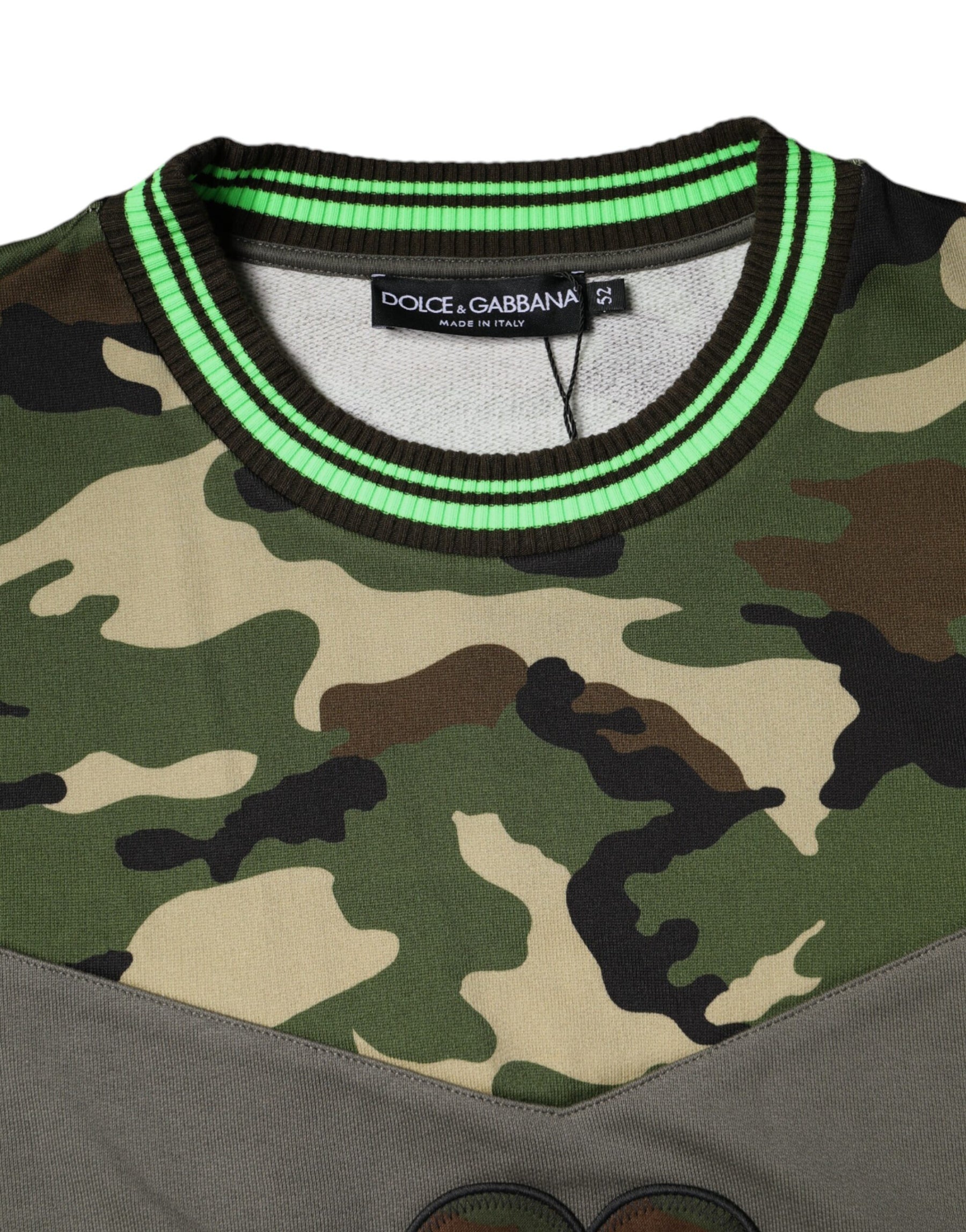 Dolce & Gabbana Multicolor Camouflage Sweatshirt Sweater | Regal Royce