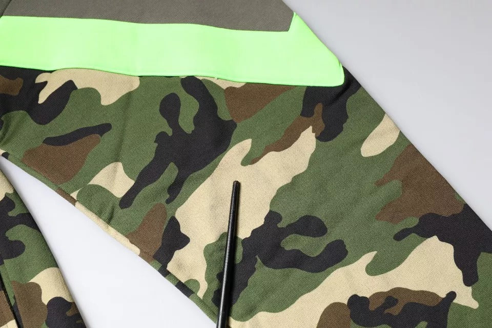 Dolce & Gabbana Multicolor Camouflage Sweatshirt Sweater | Regal Royce