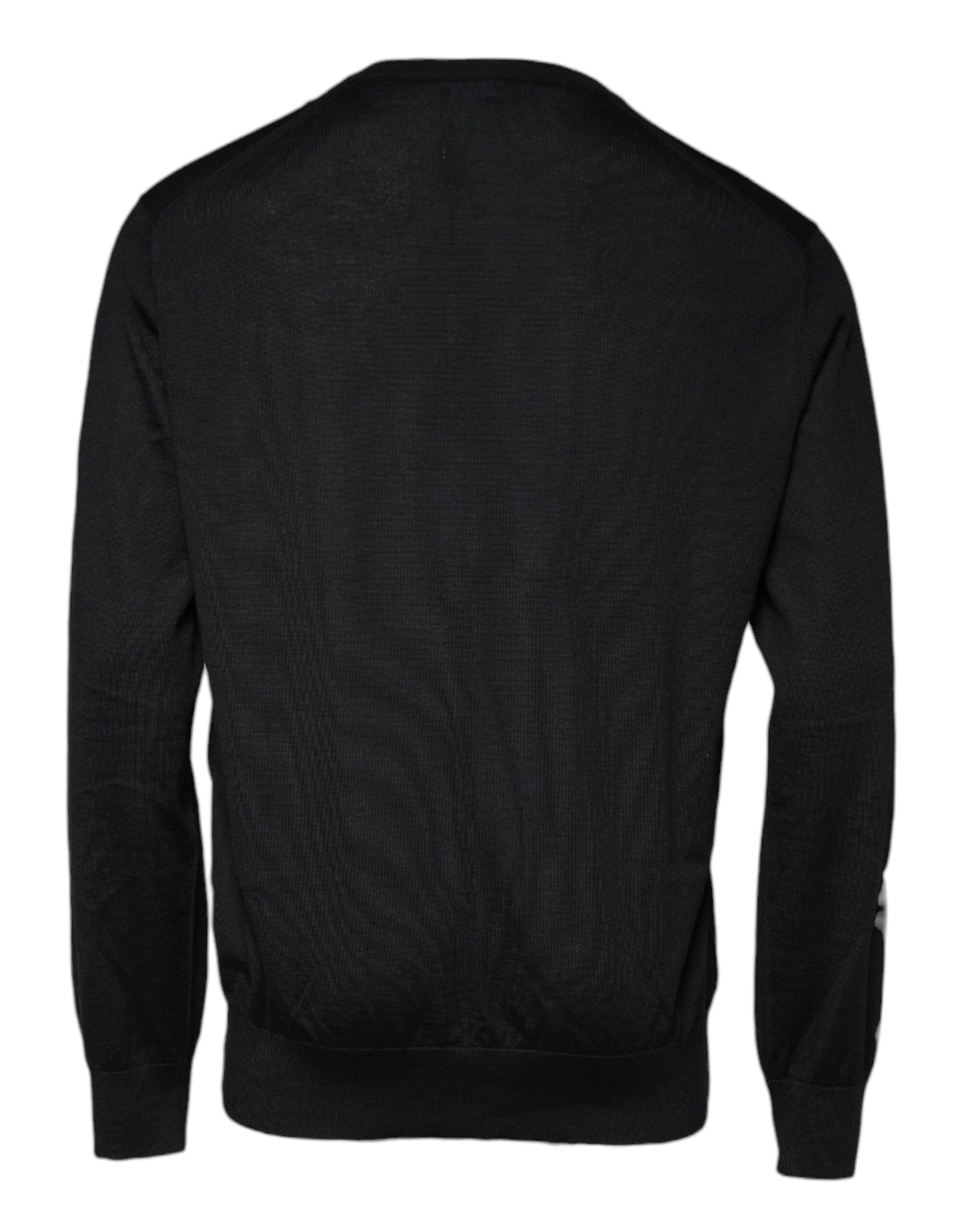Dolce & Gabbana Black Cashmere Crew Neck Pullover Sweater | Regal Royce