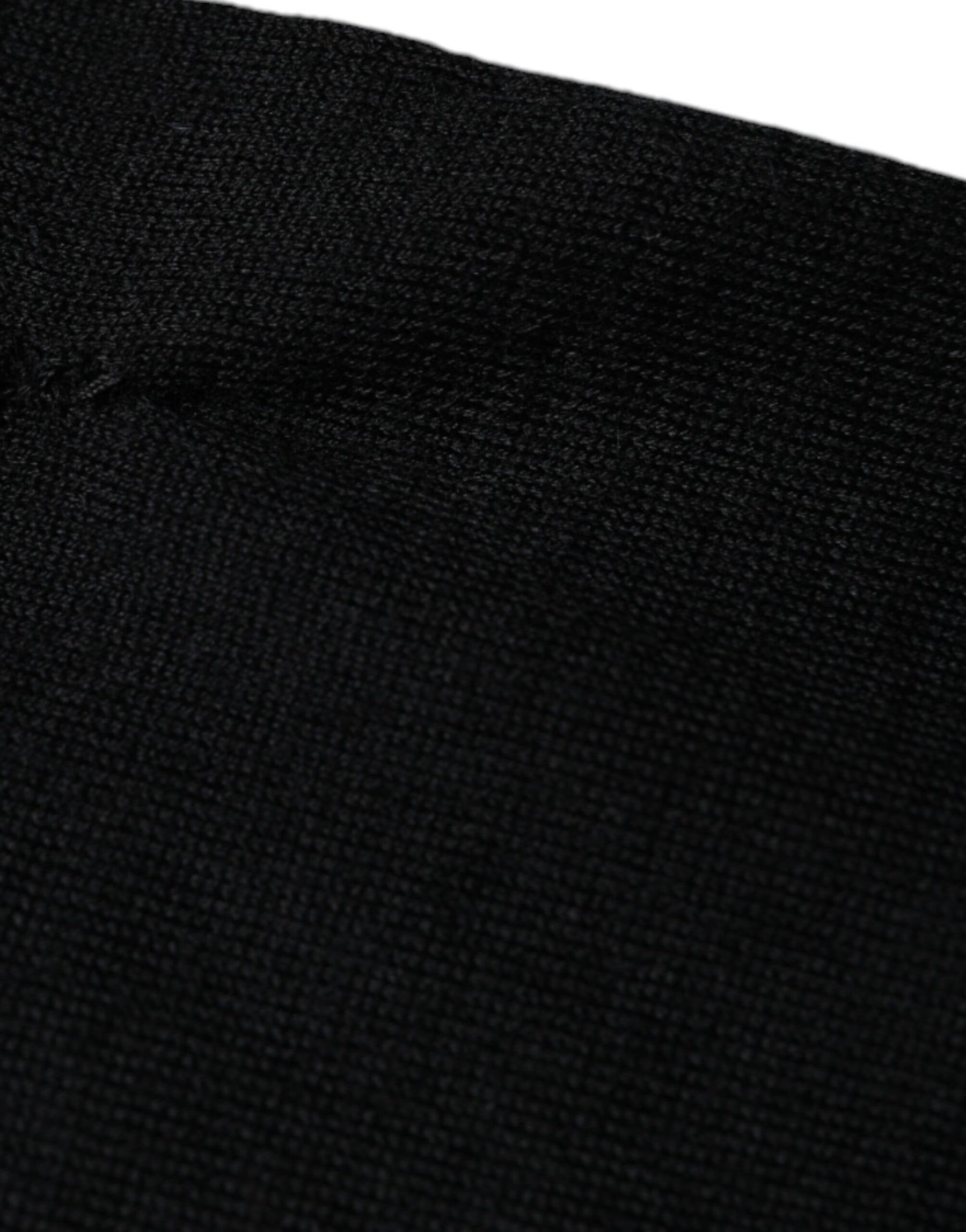 Dolce & Gabbana Black Cashmere Crew Neck Pullover Sweater | Regal Royce