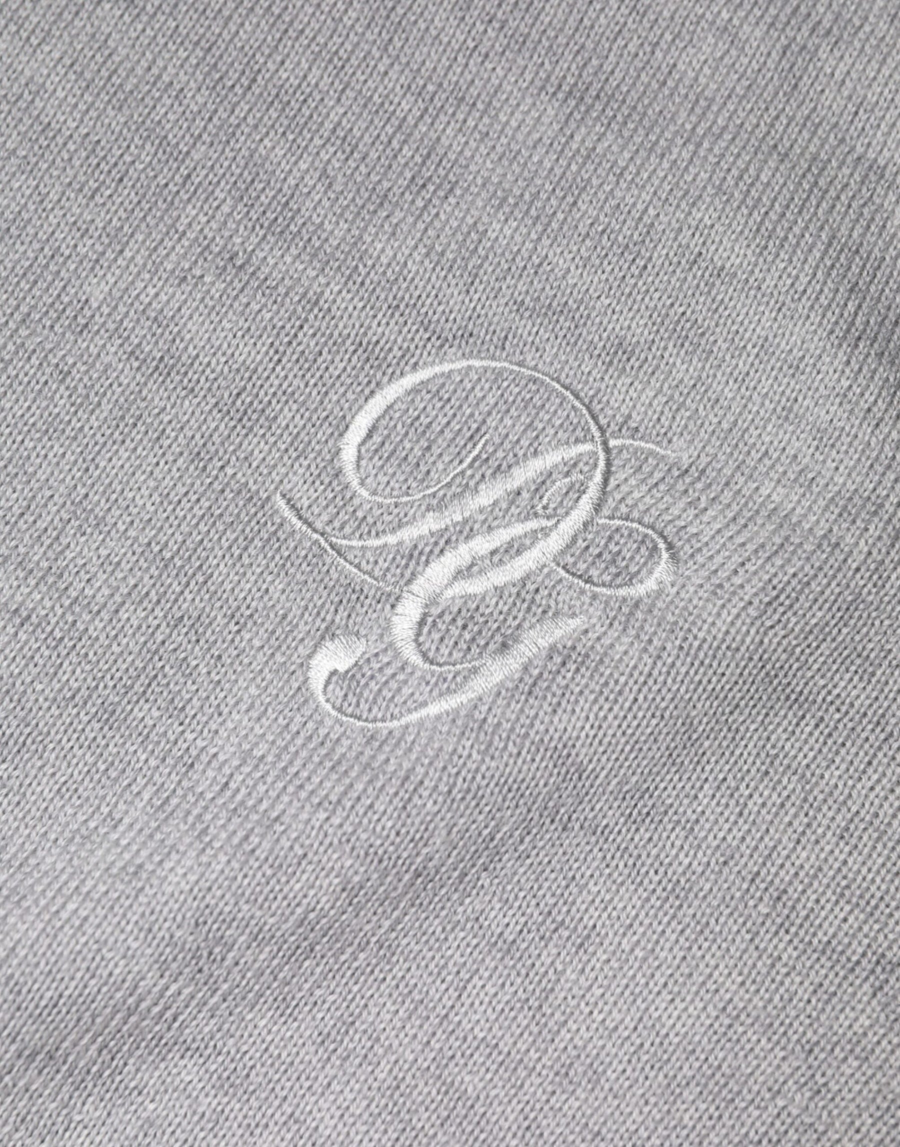 Dolce & Gabbana Light Gray Wool Crew Neck Pullover Sweater | Regal Royce