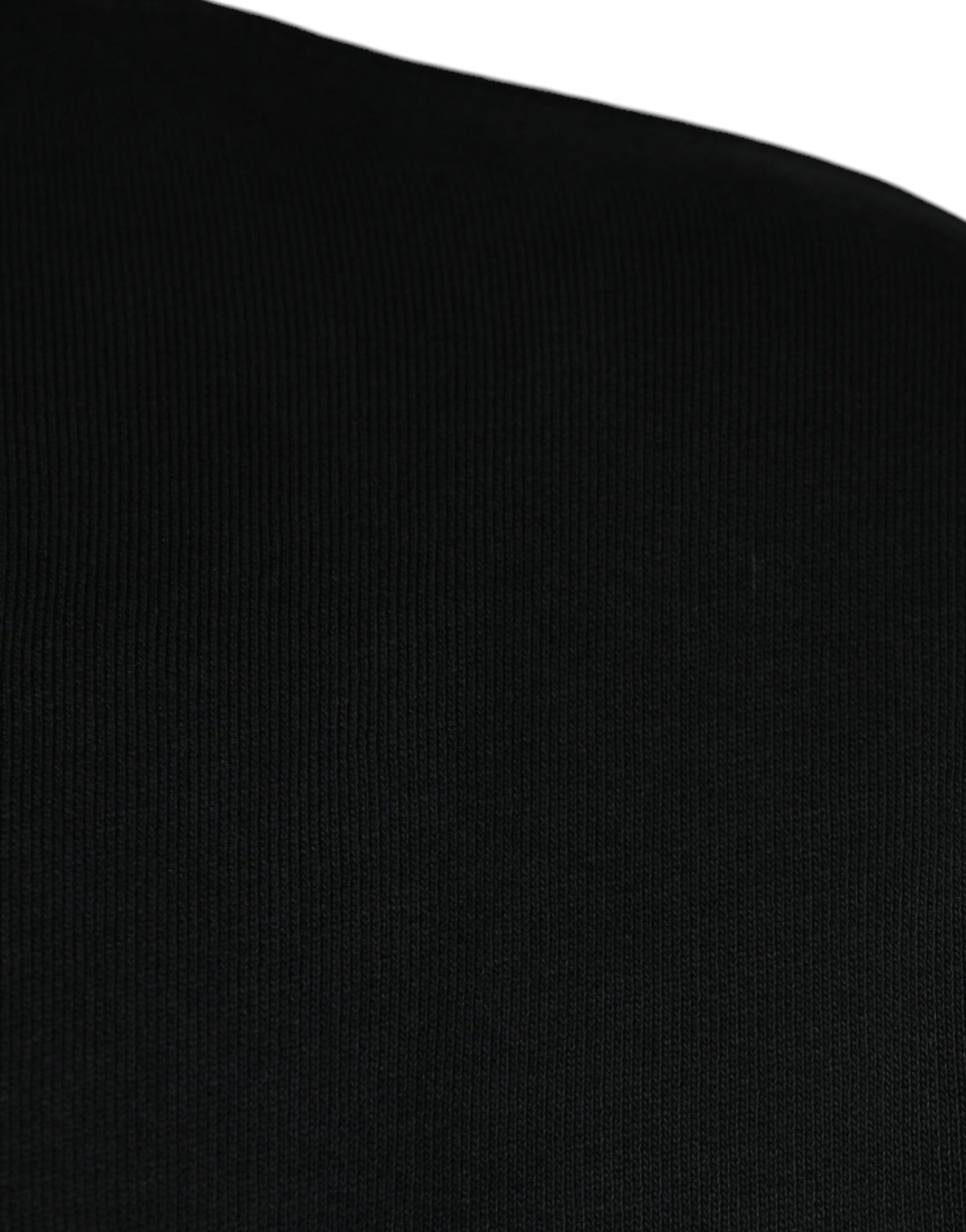 Dolce & Gabbana Black Logo Plaque Hooded Full Zip Sweater | Regal Royce