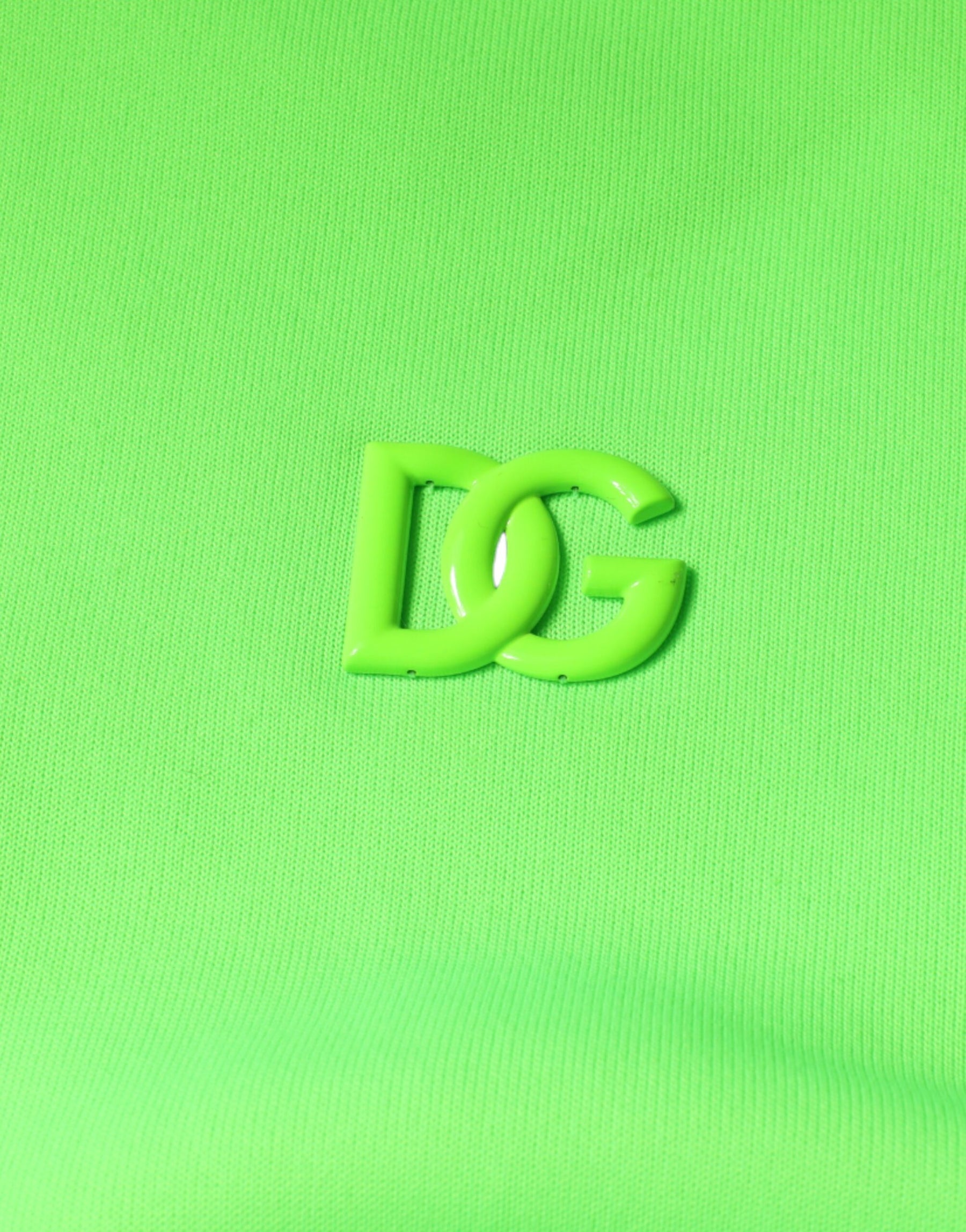 Dolce & Gabbana Green Logo Hooded Pullover Sweatshirt Sweater | Regal Royce