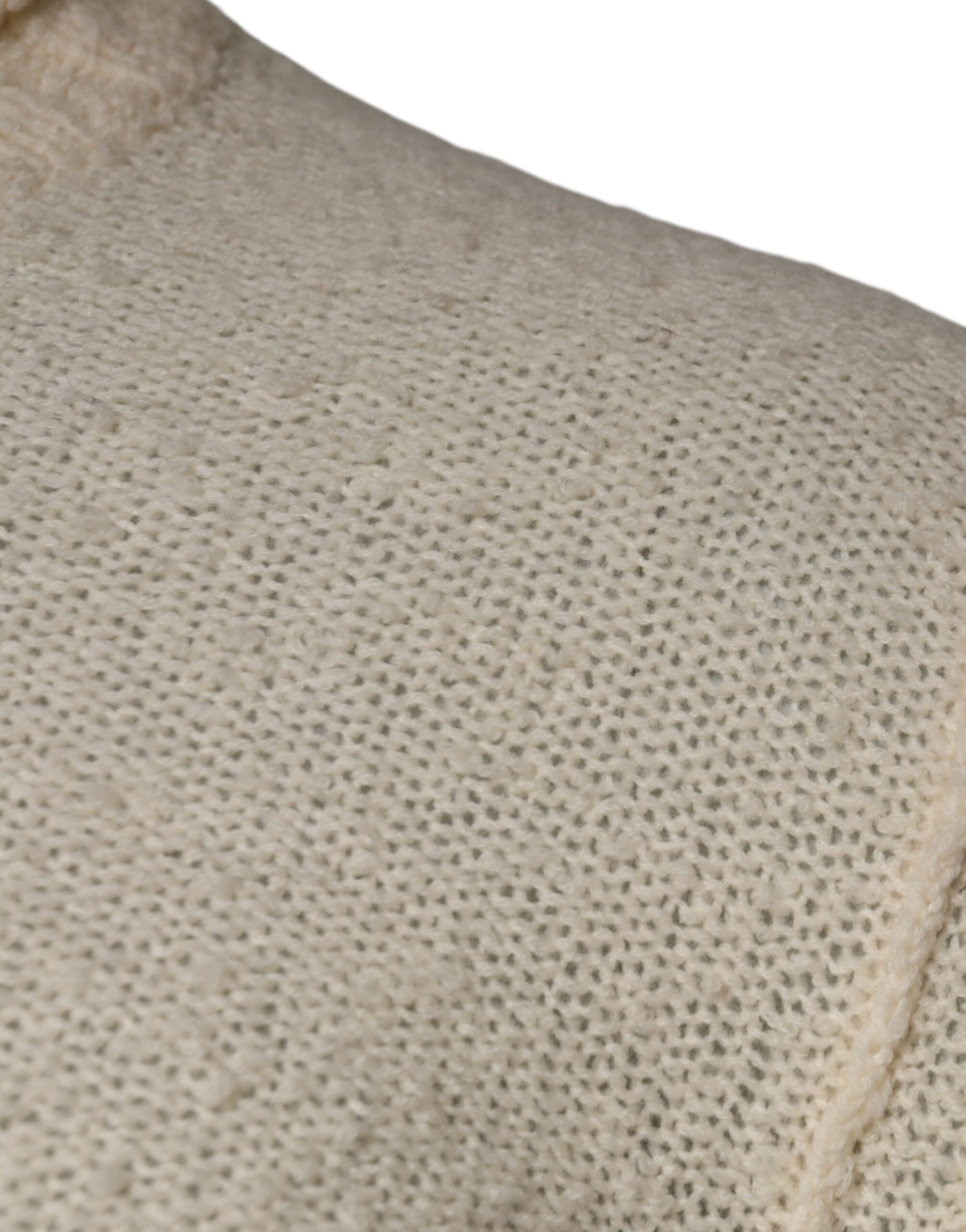 KANGRA Beige Wool Knit Long Sleeve Round Neck Pullover Sweater | Regal Royce