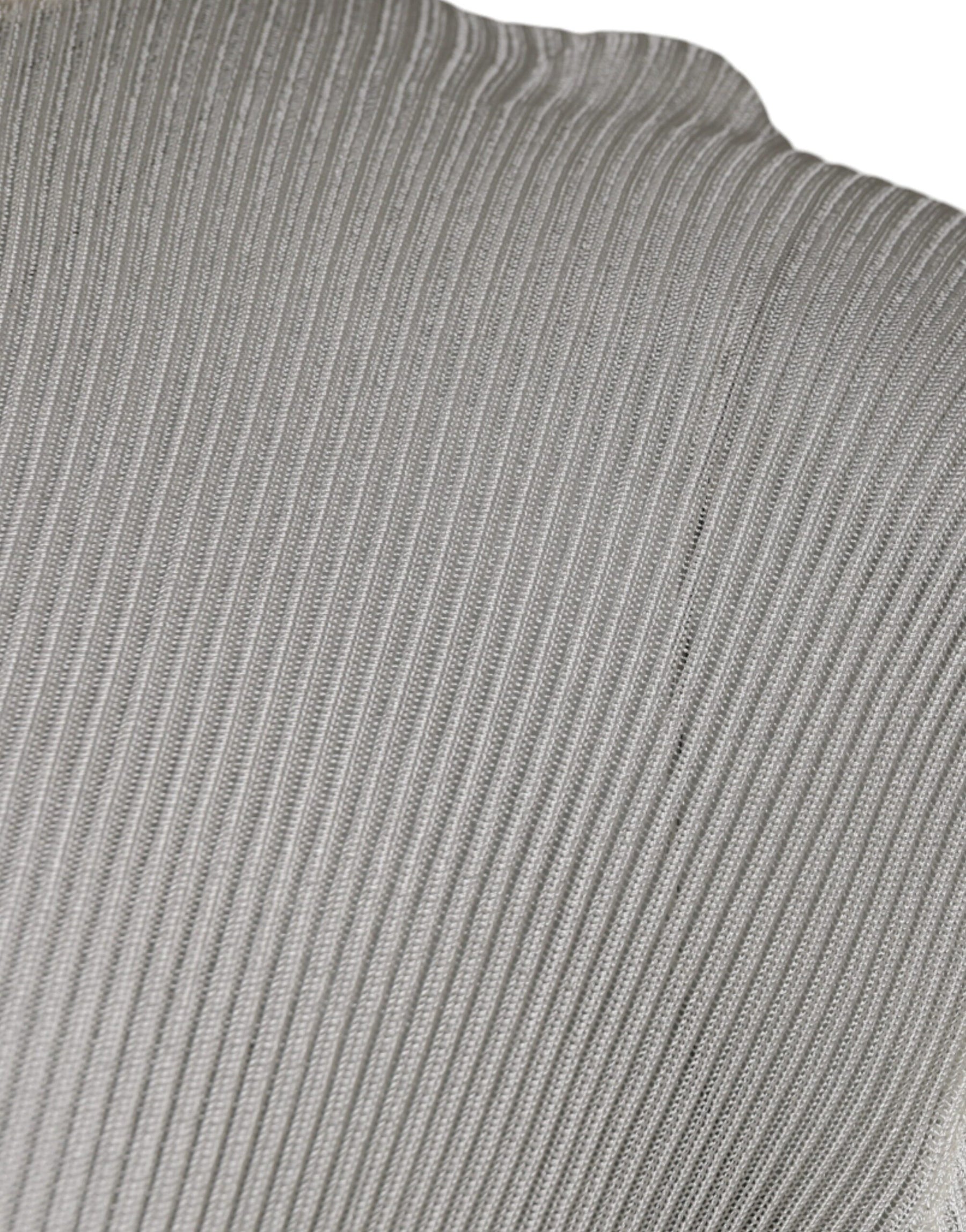 Dolce & Gabbana White Long Sleeve Turtleneck Men Pullover Sweater | Regal Royce