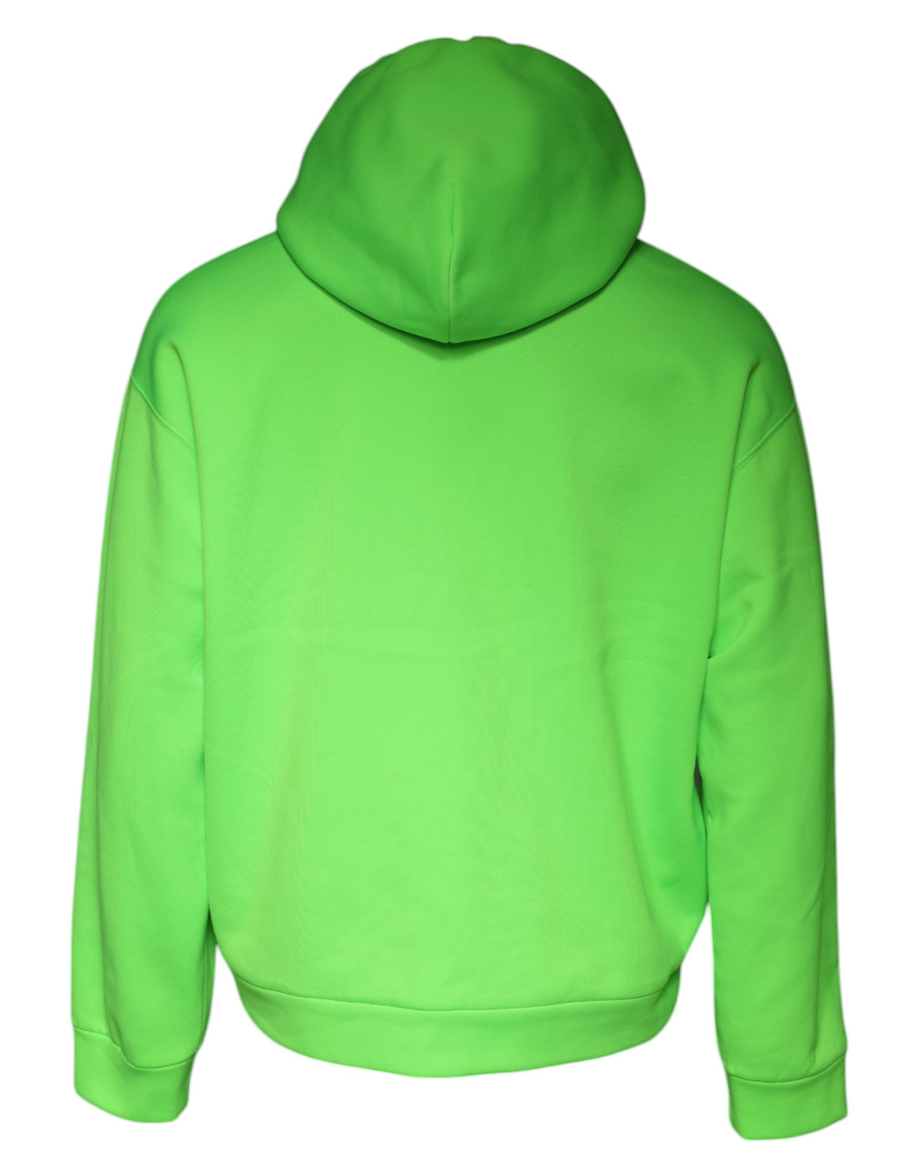 Dolce & Gabbana Green Logo Hooded Pullover Men Sweatshirt Sweater | Regal Royce