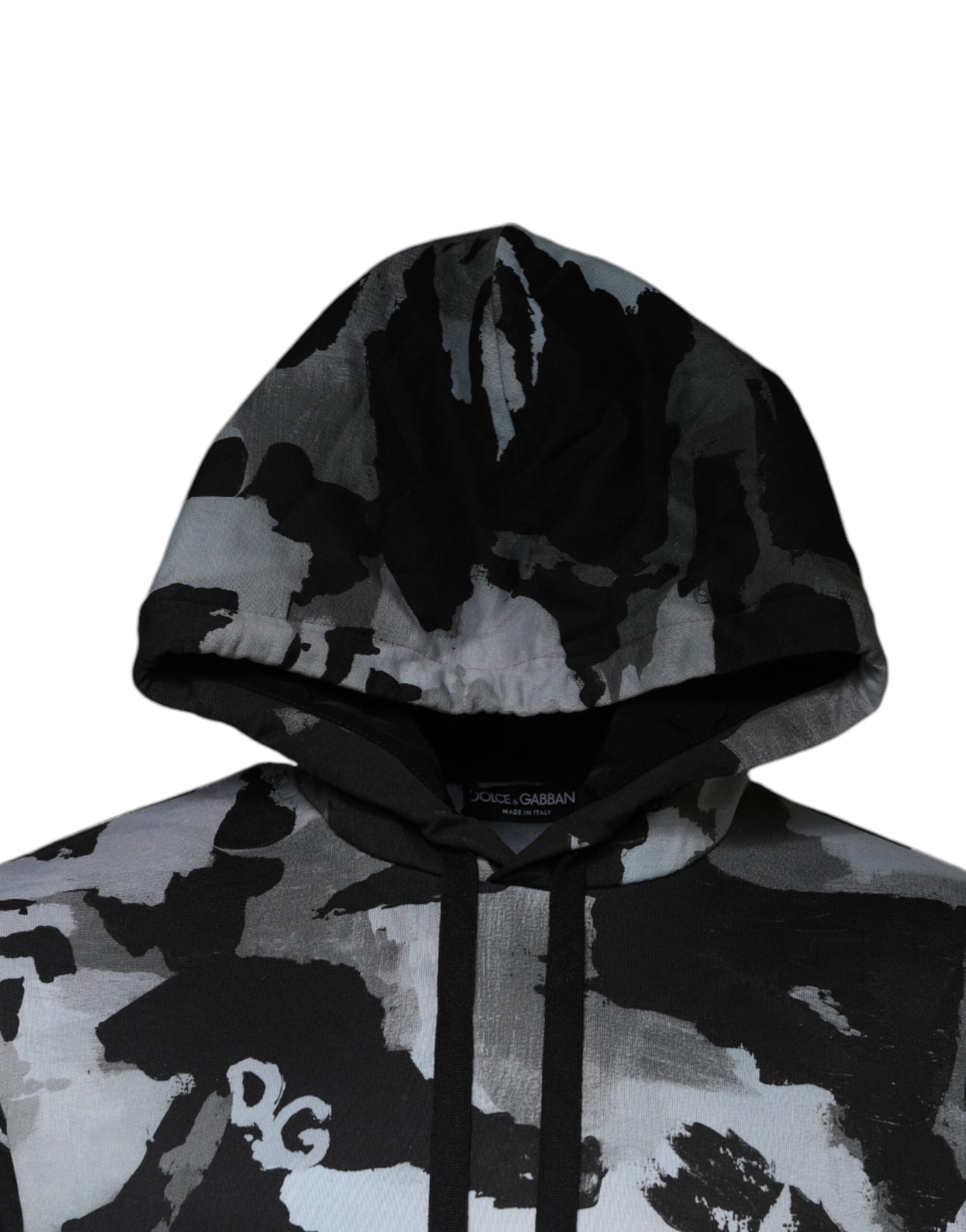 Dolce & Gabbana Multicolor Camouflage Men Hooded Sweater | Regal Royce