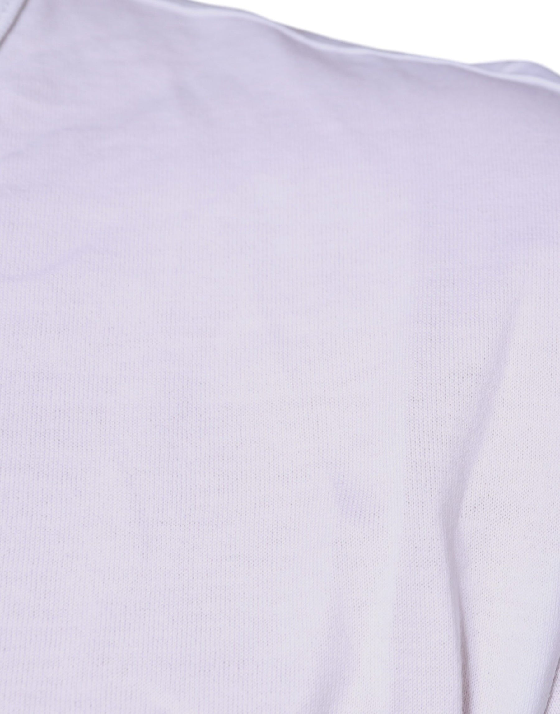 Dolce & Gabbana White Cotton V-neck Short Sleeves T-shirt | Regal Royce