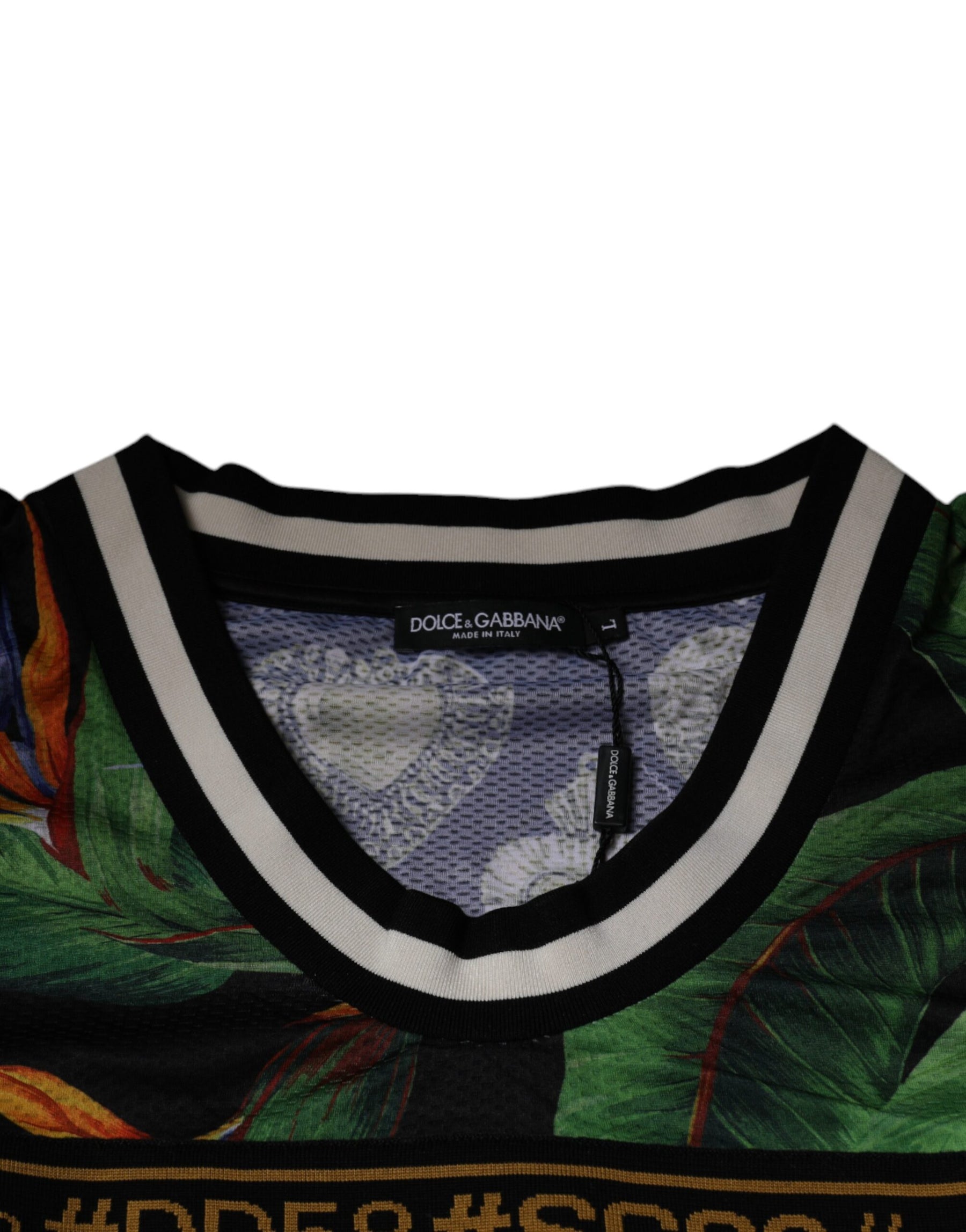Dolce & Gabbana Multicolor Tropical Sleeveless Tank T-shirt | Regal Royce
