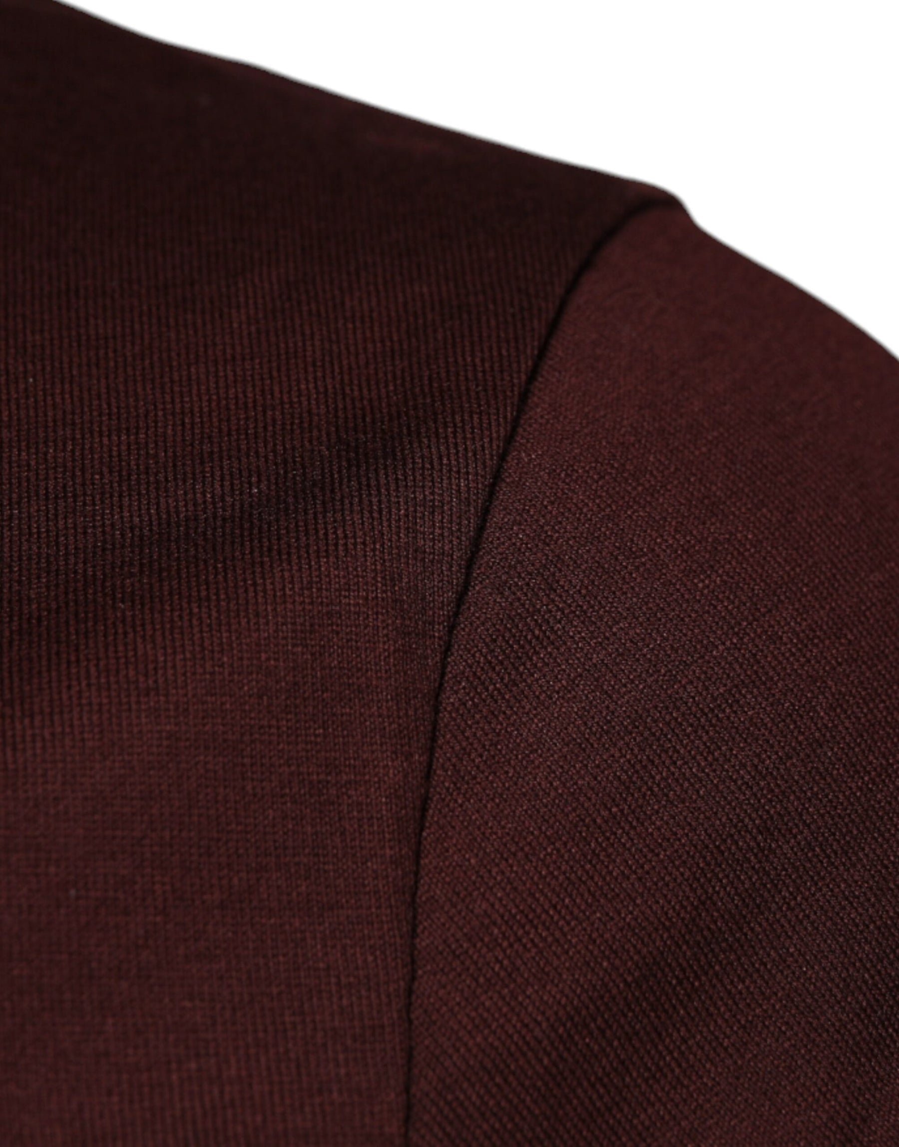 Dolce & Gabbana Maroon DG Logo Cotton Crew Neck T-shirt | Regal Royce