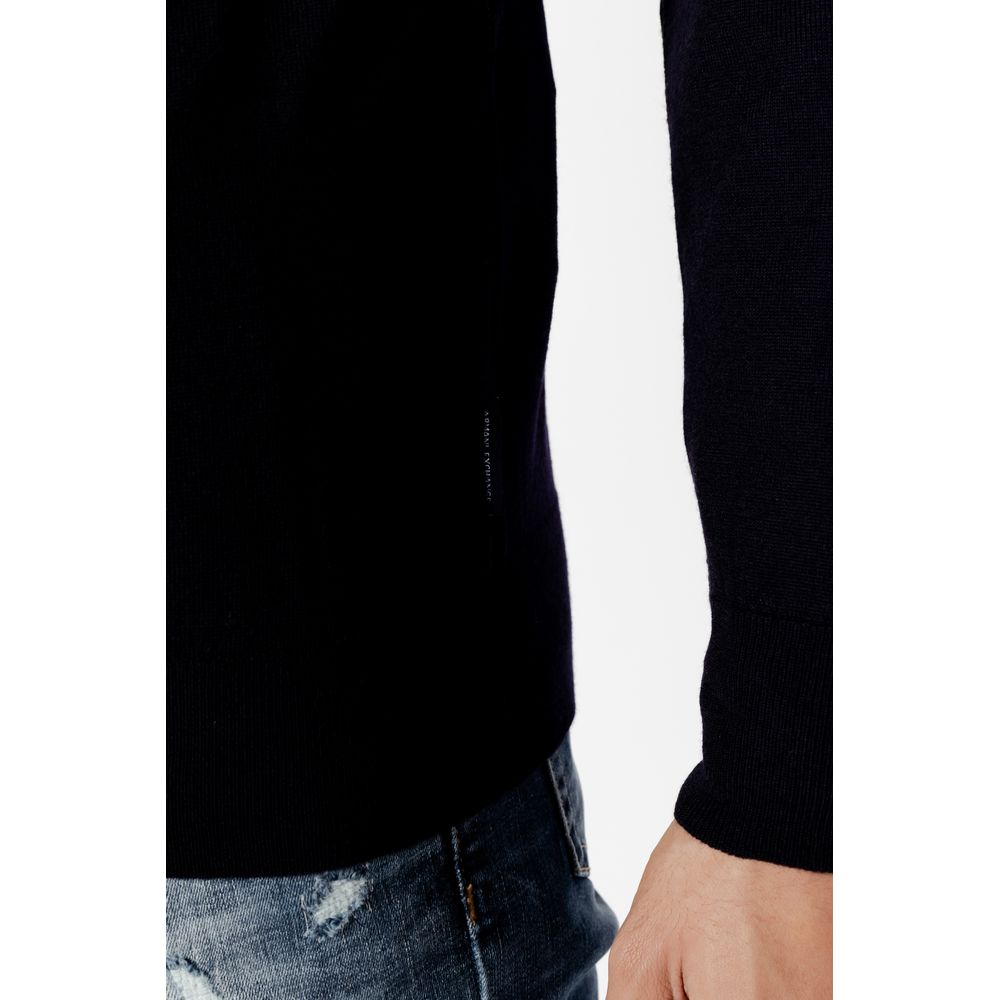 Armani Exchange Blue Wool Sweatshirt | Regal Royce