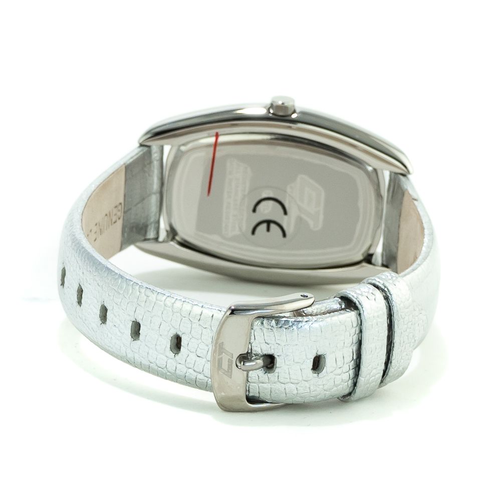 Chronotech Silver Leather Dress Watch | Regal Royce