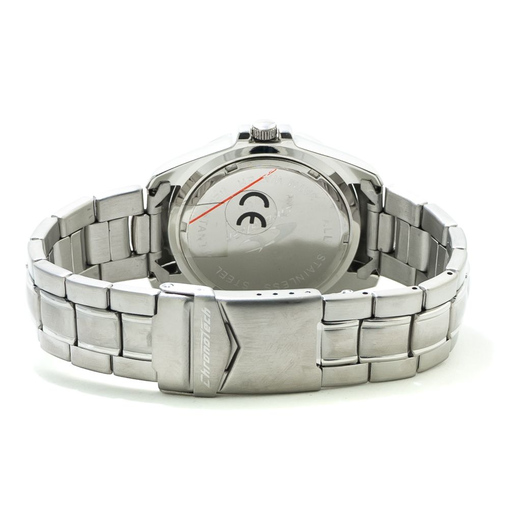 Chronotech Silver Stainless Steel Dress Watch | Regal Royce