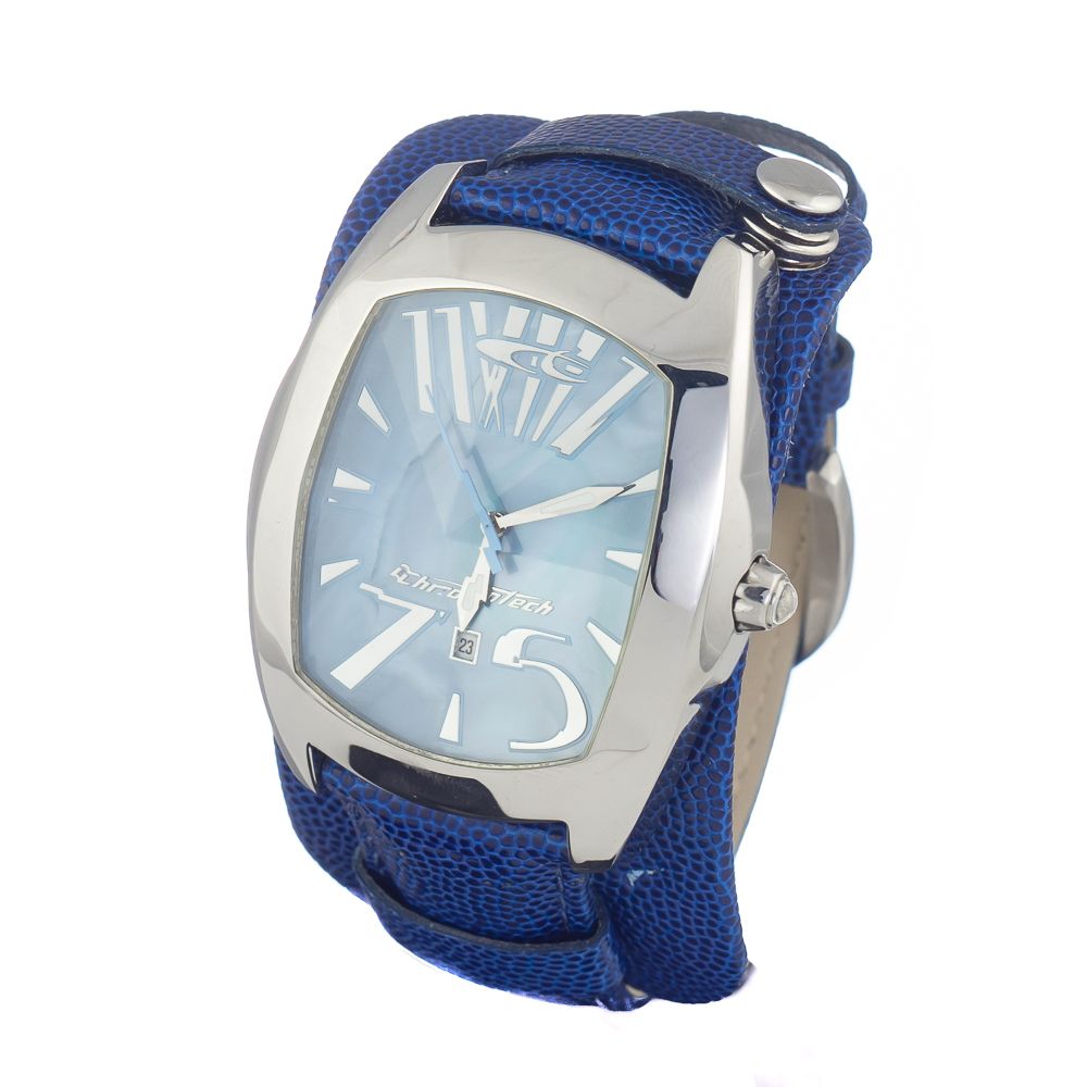 Chronotech Blue Leather Dress Watch | Regal Royce