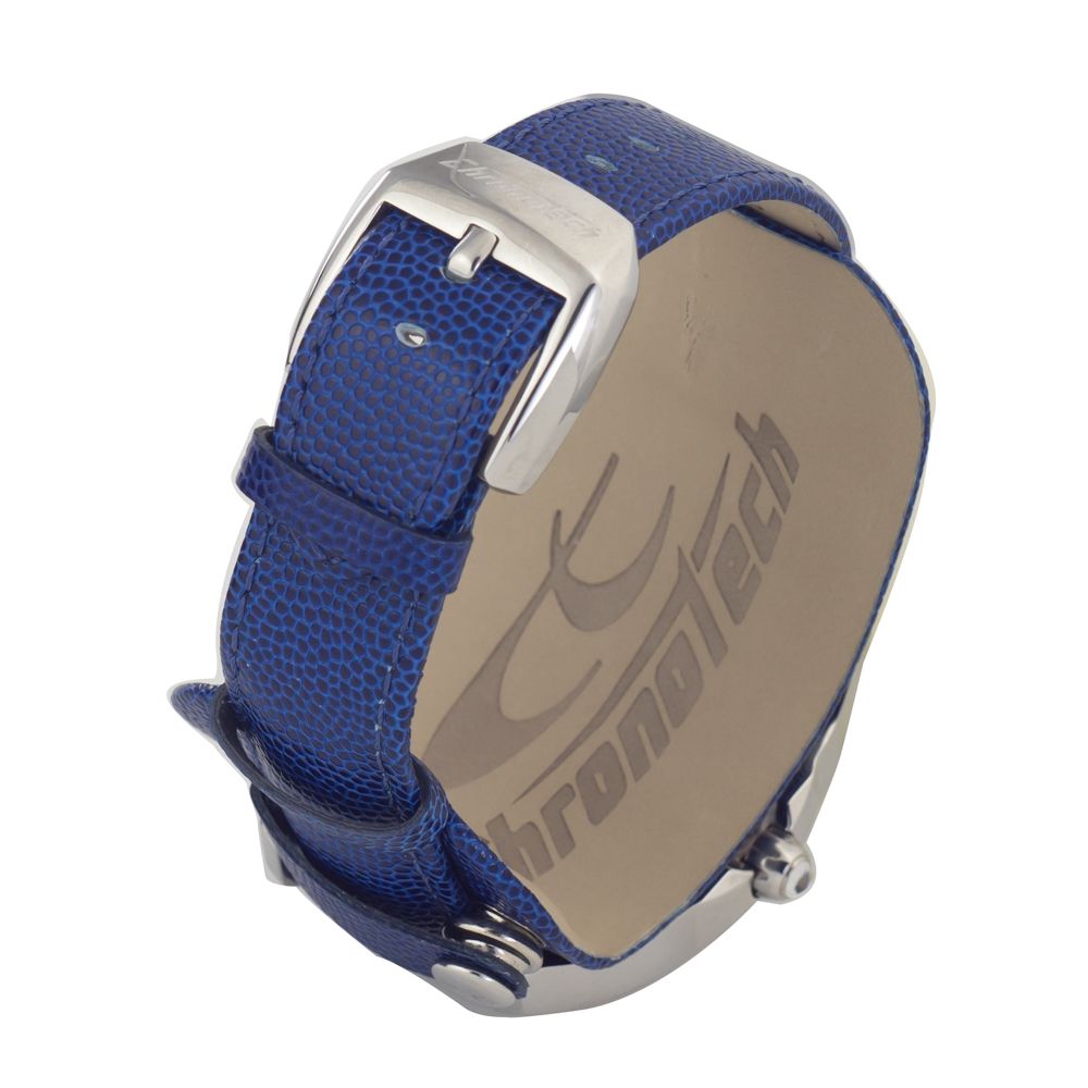 Chronotech Blue Leather Dress Watch | Regal Royce