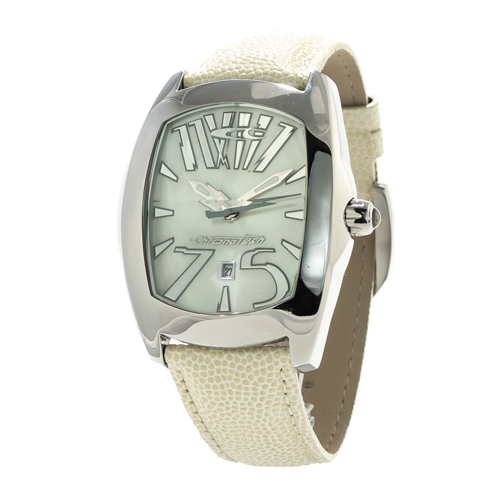 Chronotech White Leather Dress Watch | Regal Royce