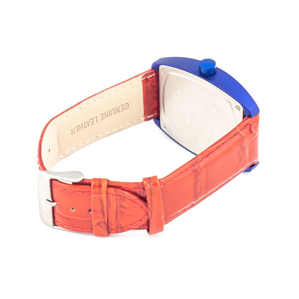 Chronotech Red Leather Dress Watch | Regal Royce