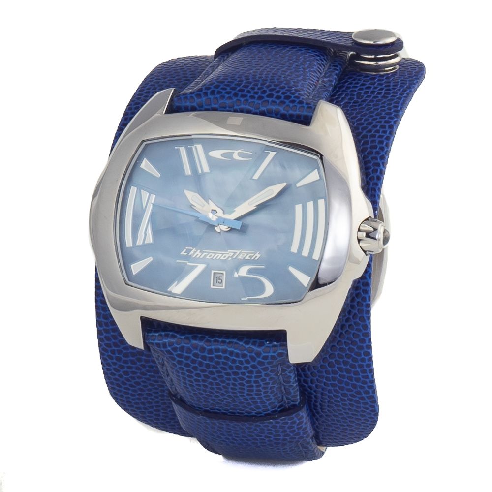 Chronotech Blue Leather Dress Watch | Regal Royce