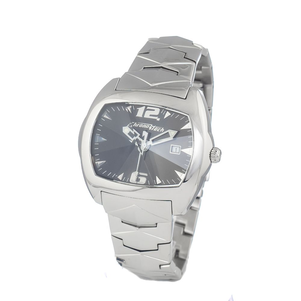Chronotech Silver Stainless Steel Dress Watch | Regal Royce