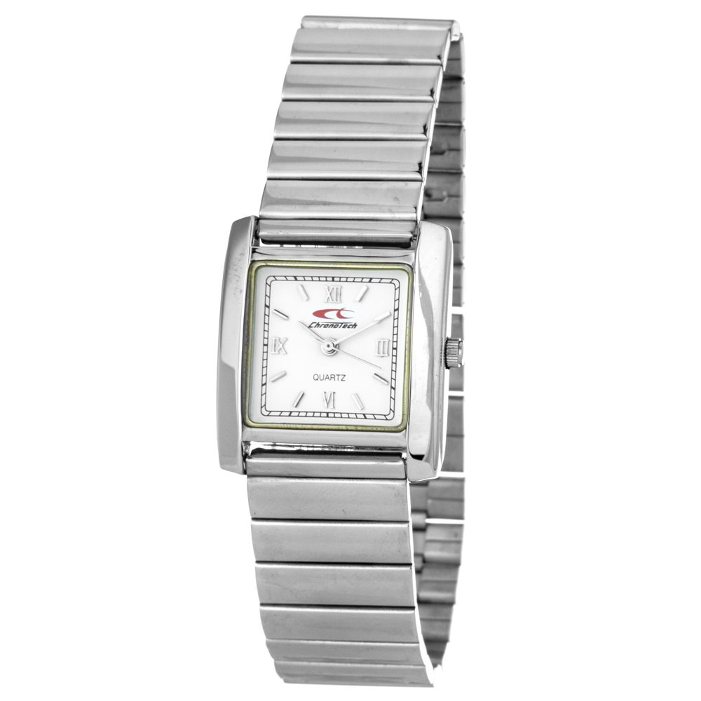 Chronotech Silver Stainless Steel Dress Watch | Regal Royce