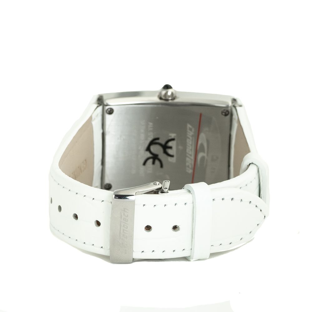 Chronotech White Leather Dress Watch | Regal Royce