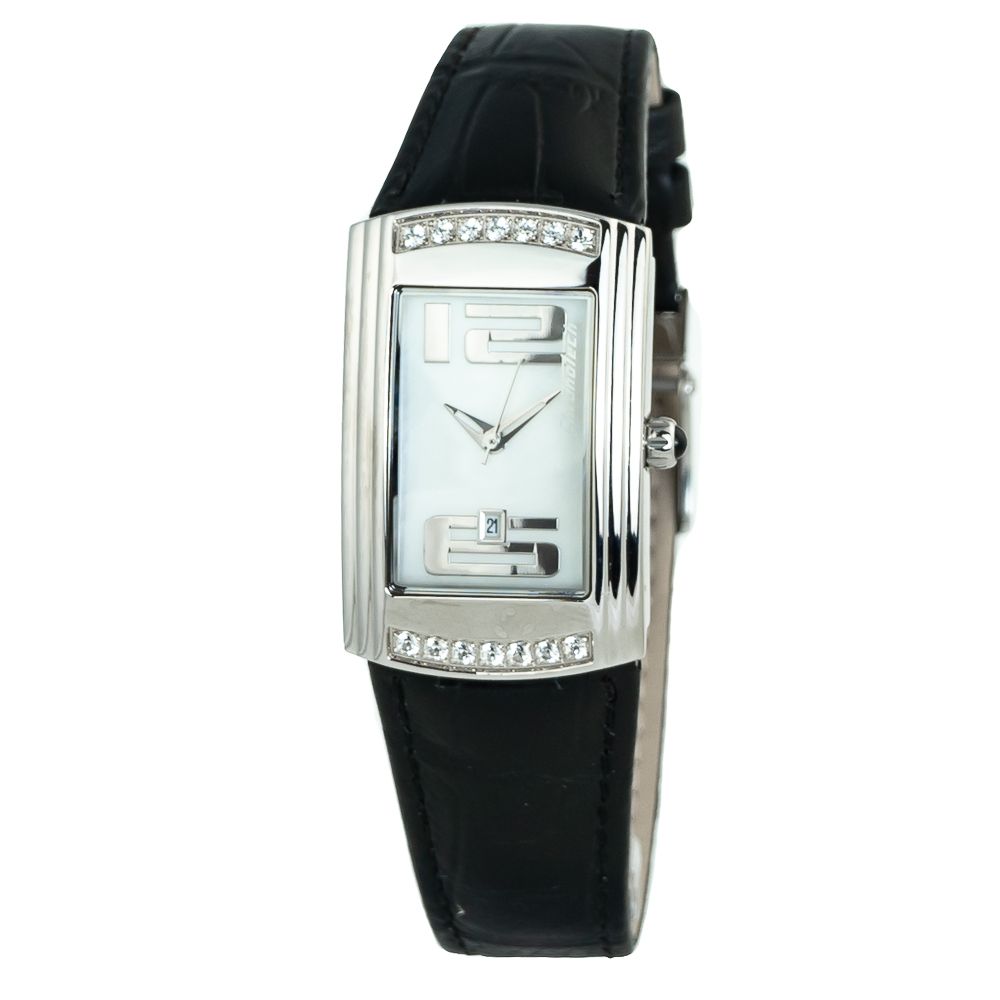 Chronotech Black Leather Dress Watch | Regal Royce