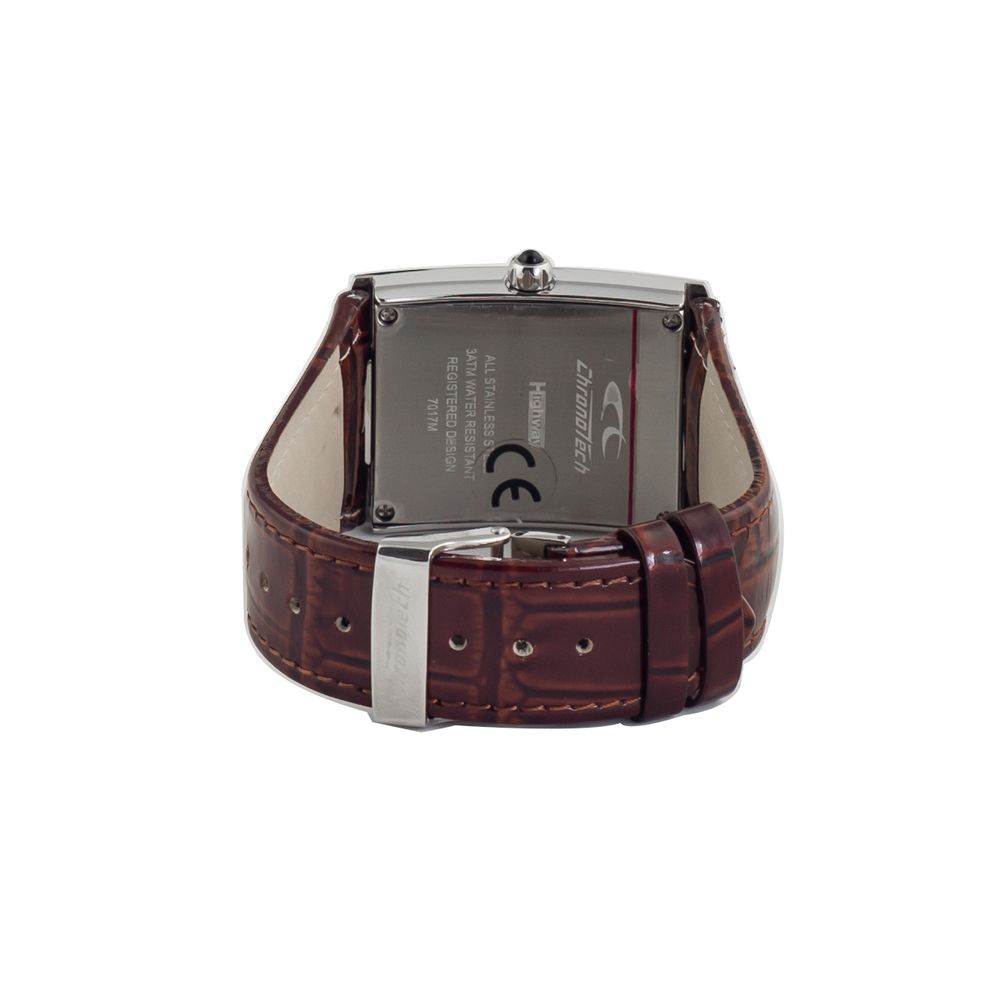 Chronotech Brown Leather Dress Watch | Regal Royce