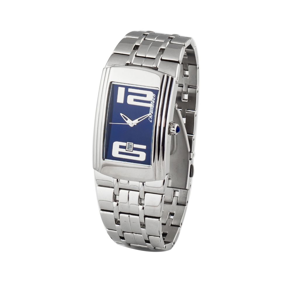 Chronotech Silver Stainless Steel Dress Watch | Regal Royce