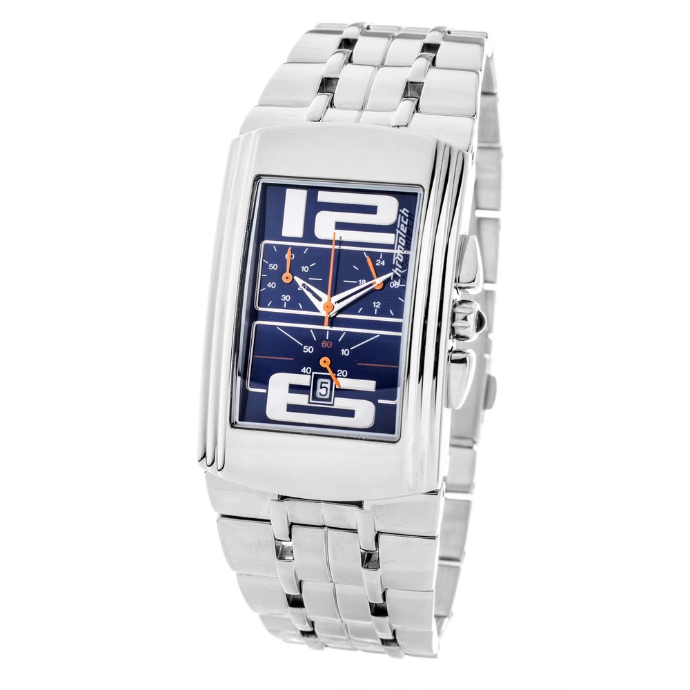 Chronotech Silver Stainless Steel Dress Watch | Regal Royce